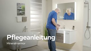 MineralgussWaschbecken reinigen und pflegen  XXXLutz [upl. by Georgena]