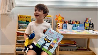 Pete the Cat Screams For Ice Cream 🍦 ❤️ Animated book  Read alound [upl. by Lertnahs]