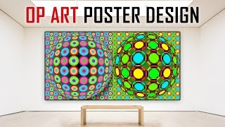 Photoshop OP ART  How to Create Your Own EyeCatching Op Art Poster [upl. by Hammerskjold84]