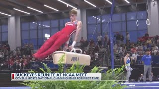 Buckeyes and Olympians reunite at first NCAA gymnastics championship meet at Covelli [upl. by Miahc]