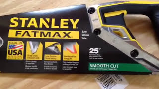 Stanley Fatmax Hand Saw Review [upl. by Rimola993]