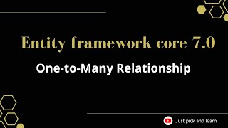 Part11 OnetoMany Relationship in entity framework core  Entity framework core 70 tutorial [upl. by Renrut]