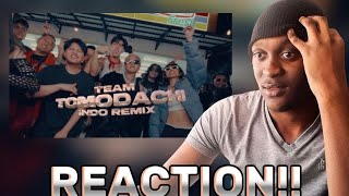 チーム友達 TEAM TOMODACHI INDONESIA REMIX 🇮🇩 REACTION🇿🇦 [upl. by Drusus]