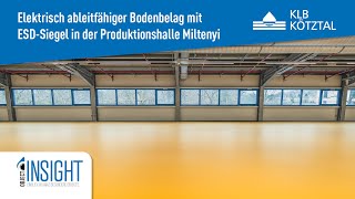 Industrieboden mit elektrostatischer Ableitfähigkeit in der Produktionshalle Miltenyi  KLB Kötztal [upl. by Nahtanoy]