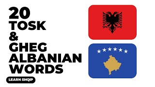 20 Tosk amp Gheg Albanian Words [upl. by Apeed]