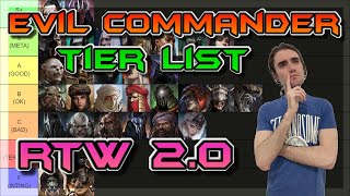 RISE TO WAR 20  EVIL COMMANDERS  TIER LIST  PBE [upl. by Corby936]