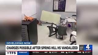 Charges possible after Spring Hill High School vandalized [upl. by Lordan68]