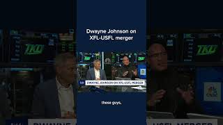 Dwayne Johnson on XFLUSFL merger Shorts [upl. by Ilyssa]