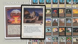 Mono Green vs Mono White 7Pts Singleton MTG 9394  Old School Magic the Gathering  605 [upl. by Arimahs970]