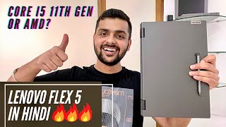 Lenovo Flex 5 With Intel Core i5 11th Gen Unboxing amp Detailed Review Best Convertible Laptop [upl. by Veronika]