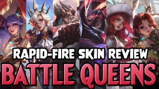 RapidFire Skin Review Battle Queens amp 200 GodKings [upl. by Aitetel99]