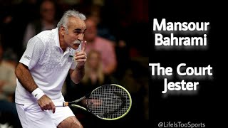 Mansour Bahrami  The court jester  Tennis  Trick shots  Wimbledon [upl. by Ancalin]