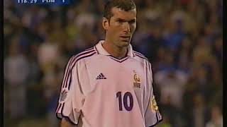 Europei 2000 FranciaPortogallo rigore Zidane  Euro 2000 FrancePortugal Zidane penalty [upl. by Nodnrb]