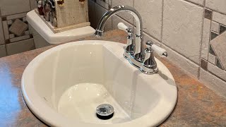 replacing vanity sink and faucet Pov shot [upl. by Nas334]