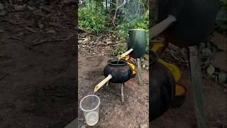 Survival Skills single mom with watermelon skills in forest survival outdoors skills cooking [upl. by Nahgen532]