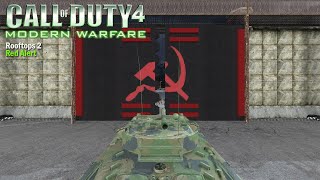 Call of Duty 4 Modern Warfare Rooftops 2 Gameplay  Red Alert [upl. by Aicelaf803]