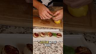 Mastering Scallops Garnish Like a Pro delicious scallops seafood cooking [upl. by Mahda52]