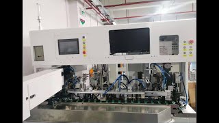 Automatic Schuko plug inserts crimping machine [upl. by Kaz]