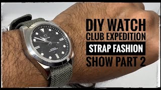 1 Watch 5 New Looks DIY Watch Club Expedition strap fashion show part 2 [upl. by Petrick]