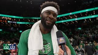 Neemias Queta PostGame Interview  Washington Wizards vs Boston Celtics [upl. by Aissatsana]