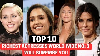 Top 10 Richest Beautiful Actresses WorldwideFACT MARVELS [upl. by Emilia391]