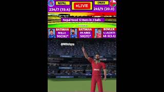 Nepal Vs Oman Live Cricket Game nepalicricketlive cricket shorts [upl. by Martinsen]