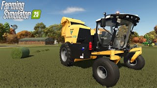 Farming Simulator 25 Gameplay Walkthrough  Early Access  Lets Make Some Grass Bales [upl. by Mckay]