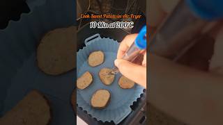 Cook Sweet Patato in Air Fryer food receipe airfryer cooking shorts youtubeshorts music [upl. by Rennoc]