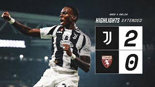 EXTENDED HIGHLIGHTS  Juventus 20 Torino  Weah amp Yildiz Goals  Derby della Mole is ours [upl. by Nnaeerb]