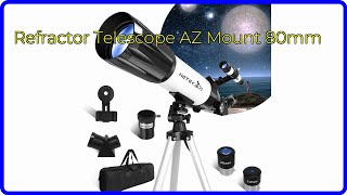 REVIEW 2024 Refractor Telescope AZ Mount 80mm ESSENTIAL details [upl. by Branham315]