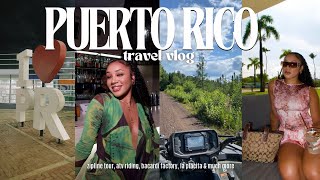 PUERTO RICO TRAVEL VLOG  zipline tour rainforest atv riding bacardi factory la placita amp more [upl. by Llenna]