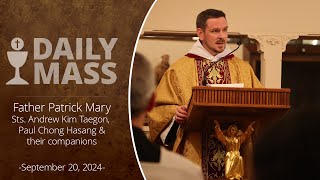 Catholic Daily Mass  Daily TV Mass  September 20 2024 [upl. by Ellesirg]