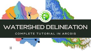 Watershed delineation in ArcGIS  watershed delineation complete tutorial [upl. by Champagne476]