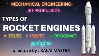 TYPES OF ROCKET ENGINES EXPLAINED IN TAMILWHAT IS SPECIFIC IMPULSE IN TAMILJET PROPULSION [upl. by Lebezej]