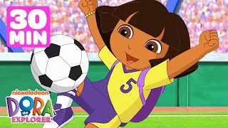 Dora’s Daring Sports Rescues ⚾️⚽️ 60 minutes  Dora the Explorer  Dora amp Friends [upl. by Rennie258]