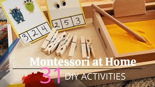 Montessori at Home 31 DIY Activities for Toddlers and Kids montessoriwithhart [upl. by Lunn]