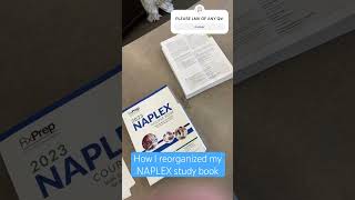 Reorganizing uworld RxPrep NAPLEX study book Visit my channel for study tips to pass NAPLEX [upl. by Negyam536]