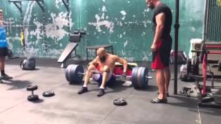 THE ACTORS WORKOUT 405lbs Hip Thrust [upl. by Akerahs307]