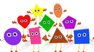 Learn Shapes Song  Colors Vehicles Fruits Vegetables and Shapes Songs amp Rhymes for Children [upl. by Eanel]