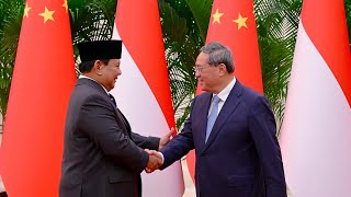 Pertemuan Bilateral Presiden Prabowo dengan PM RRT Li Qiang Beijing 9 November 2024 [upl. by Oretna]