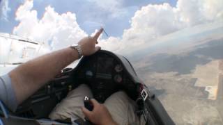 Glider Cockpit Tour While Flying Between the Clouds [upl. by Demah]