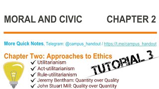 Moral and Civics Chapter 2  Part 3 [upl. by Noed]