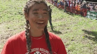 NC State grad wins UK cheese rolling contest [upl. by Saber]