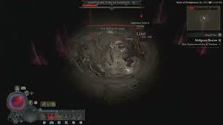 Diablo IV  Malignant Burrow  Summoning Nightmare Echo of Varshan Solo Necromancer [upl. by Sigmund]