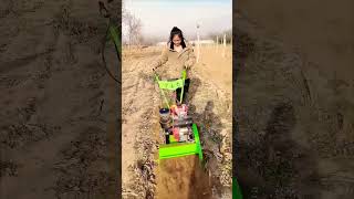 part32 ditching and grass cuttingAllinone machine Multifunction farm management machine🫶🫶 [upl. by Dole]