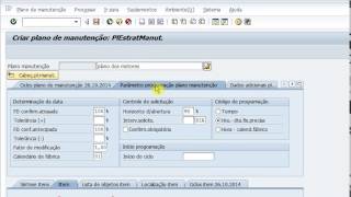 Criar Planos de Manutenção SAP [upl. by Ainod]