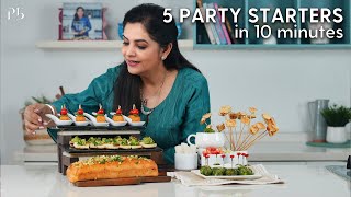 5 Party Starters in 10 Minutes I 5 पार्टी स्टार्टज़ I Pankaj Bhadouria [upl. by Ahtnama681]