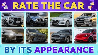 Rate the Car by Its Appearance 🚗  Top 100 Popular Cars  Car Quiz [upl. by Nnylimaj]