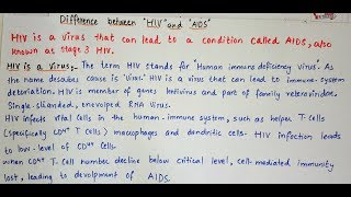 HIV vs AIDS an easy way to understand in English only [upl. by Bunnie817]