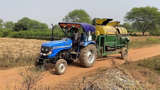 Amezing Surjeet Thresher Machine 4 Fan 775 RPM in a Short Time Tha Rice Cutting  Sonalika Tractor [upl. by Annia198]